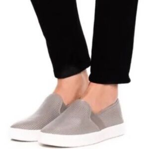 Vince Blair Perforated Slip on Women’s Sneakers Taupe Size 7 Comfort Casual